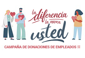 Logotipo de la campaña de donaciones de empleados